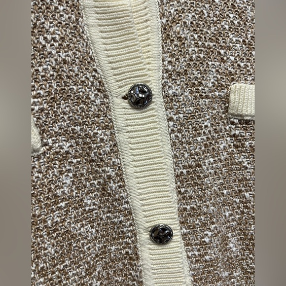 J.Jill Wearever Contrast-Trimmed Sweater-Jacket NWT | size medium - Picture 4 of 11